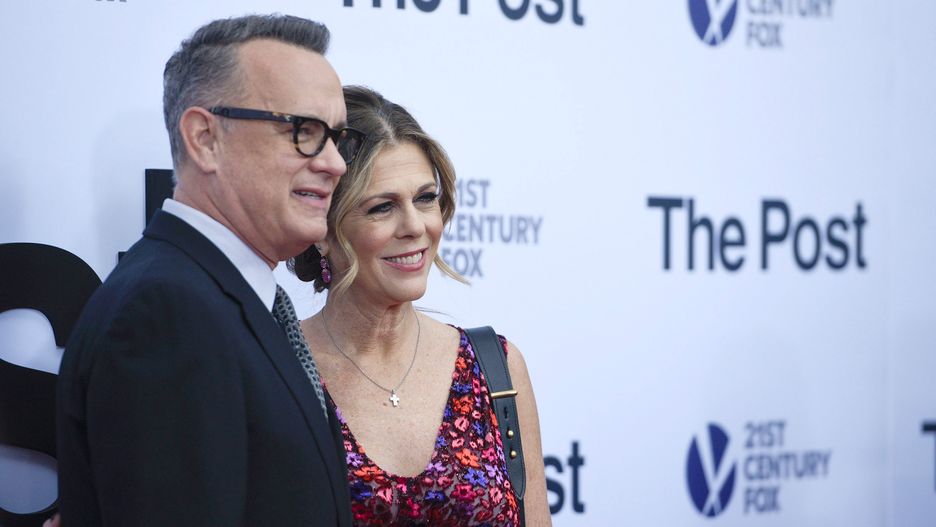 Tom Hanks i Rita Wilson na premierze "The Post"