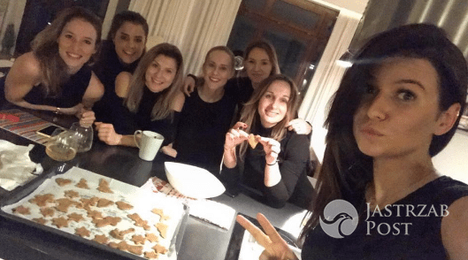 Anna Lewandowska na imprezie z koleżankami