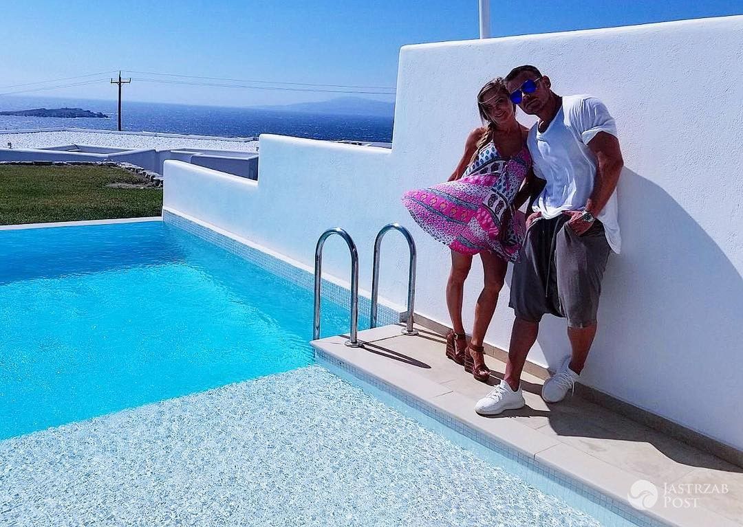 Joanna Krupa w obłednych strojach kąpielowych i Dawid Woliński na wakacjach w Mykonos gdzie przypadkowo spotkali Sarę Boruc i Marine Łuczenko