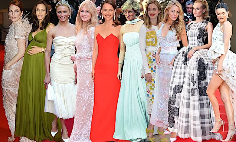 Cannes: Tych kreacji nie można zapomnieć! Zobaczcie najpiękniejsze cuda z czerwonego dywanu! Brigitte Bardot, księżna Diana, Angelina Jolie…