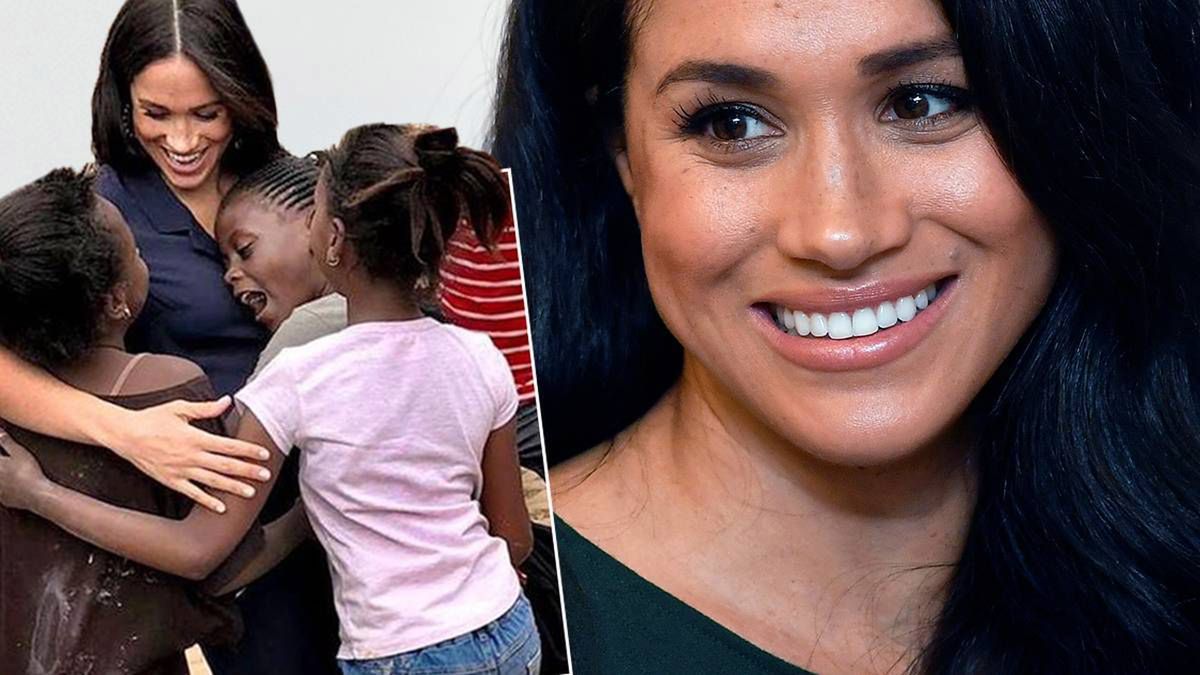 Meghan Markle w czerwonych butach
