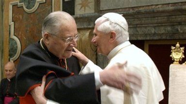 Benedykt XVI i kardynał Sodano