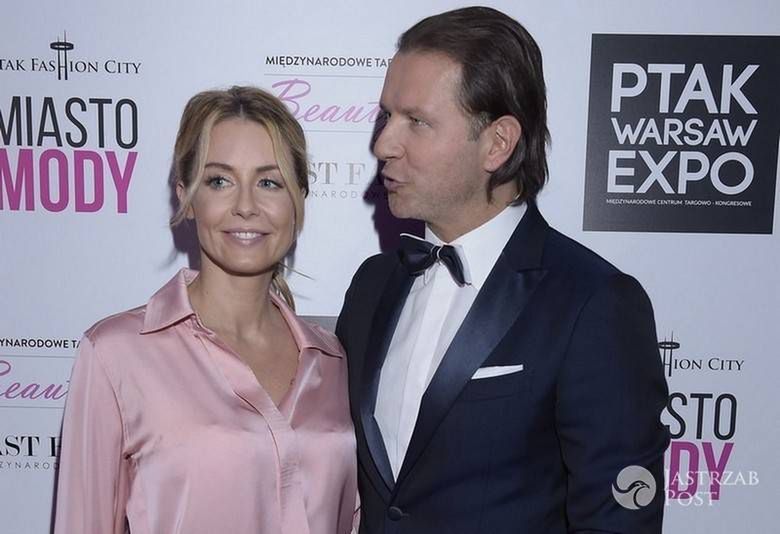 Radosław Majdan i Małgorzata Rozenek Warsaw Fashion Week 2016