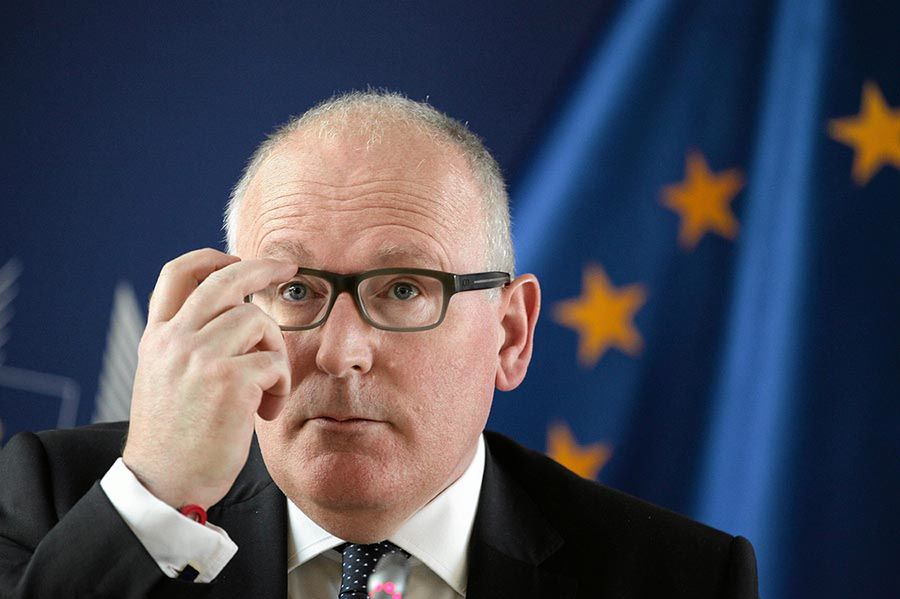 NA ŻYWO Wspólna konferencja Morawieckiego i Timmermansa