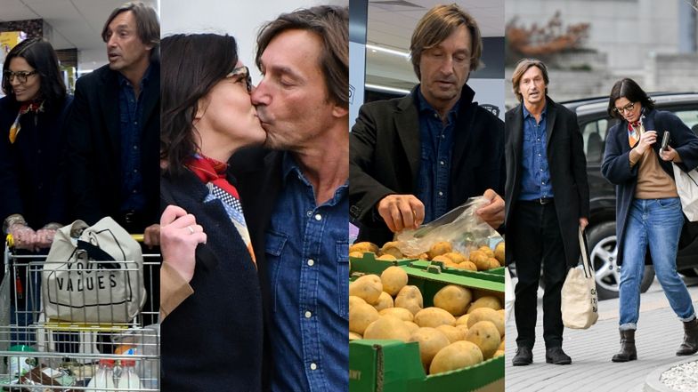 Zakochani Ilona Felicjańska i Paul Montana robią zapasy w supermarkecie 
