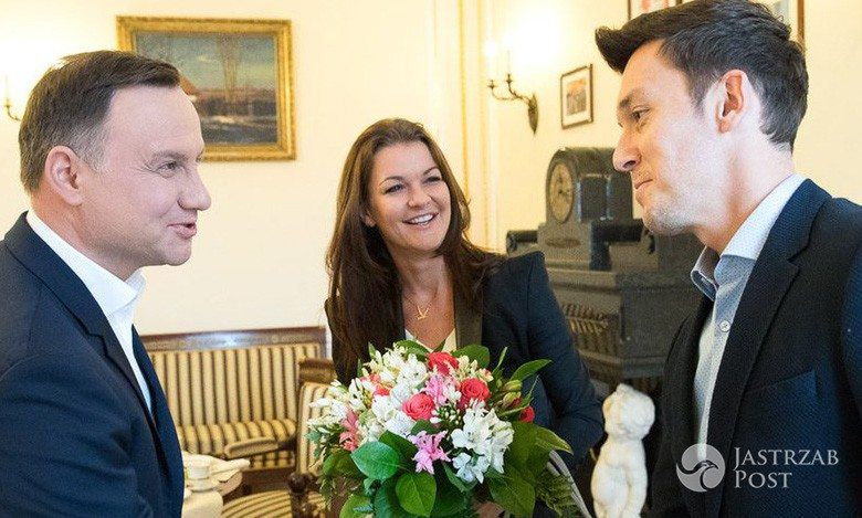 Agnieszka Radwańska i Andrzej Duda