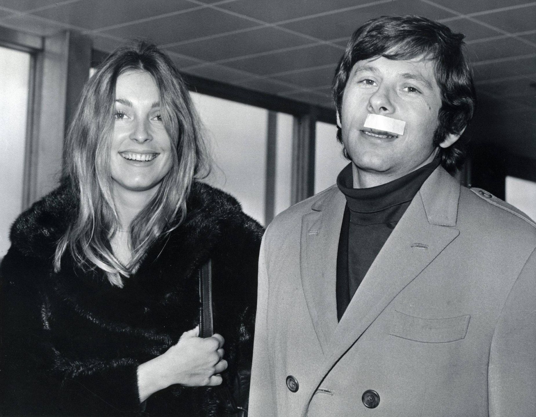 Sharon Tate and Roman Polanski, 1968. 
11th March 1977 - Roman Polanski is charged with rape