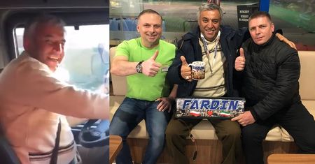 Irański kierowca wraca do domu. Fardin mówi "moja Polska" i tańczy za kółkiem