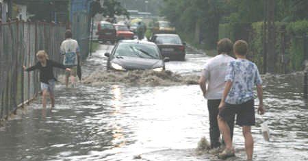 Silne opady deszczu sparaliżowały Trójmiasto