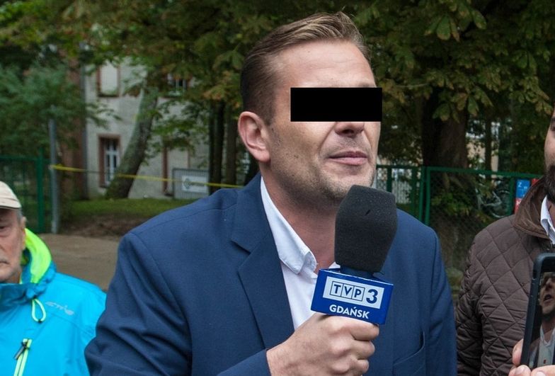Łukasz S. jest reporterem TVP Gdańsk