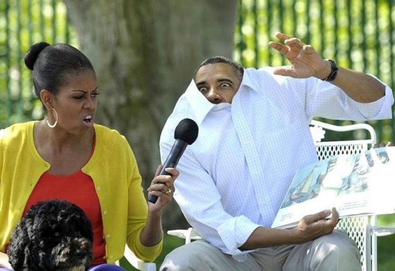 Prezydent Barack Obama nie chował się w swojej koszuli...