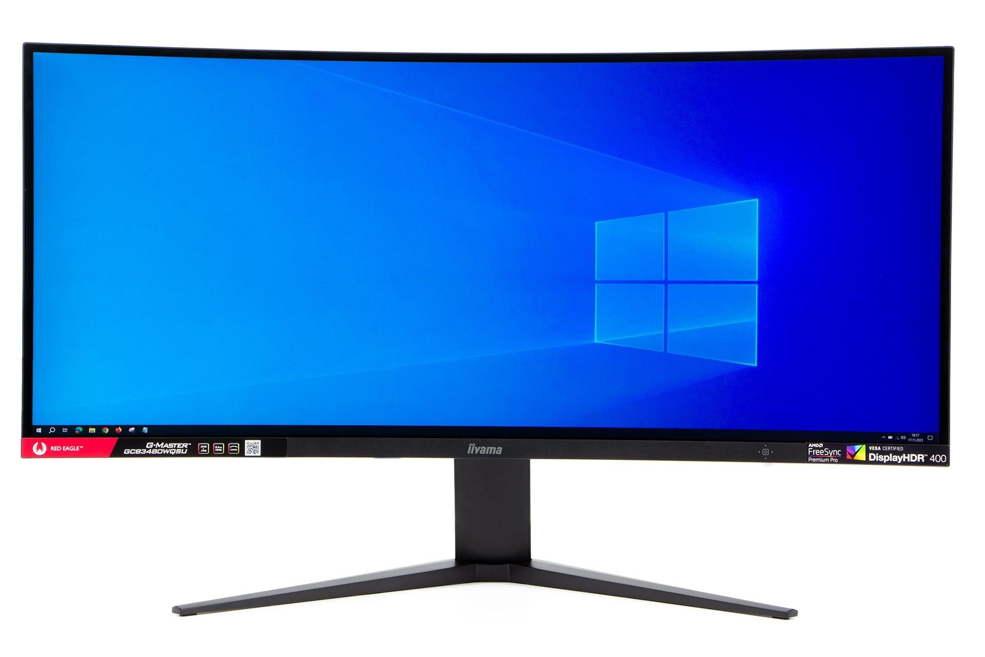 iiyama G-Master GCB3480WQSU-B1 Red Eagle - włączony od frontu