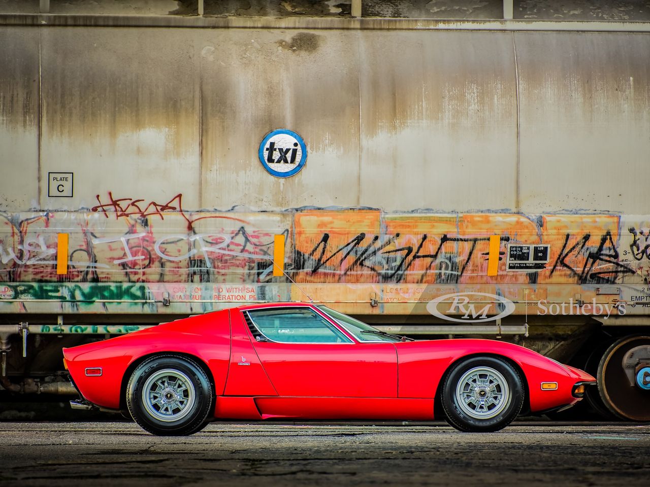 Lamborghini Miura SV, która trafiła do Polski z USA (fot. Josh Bryan dla RM Sotheby's)