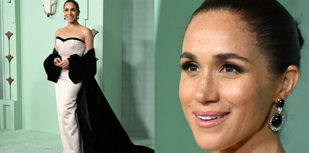 Samotna Meghan Markle bryluje na gali charytatywnej. Szyk i klasa? (ZDJĘCIA)
