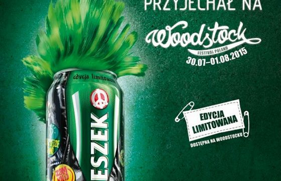 Piwo Lech reklamowane w wersji na Przystanek Woodstock
