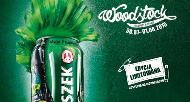 Piwo Lech reklamowane w wersji na Przystanek Woodstock
