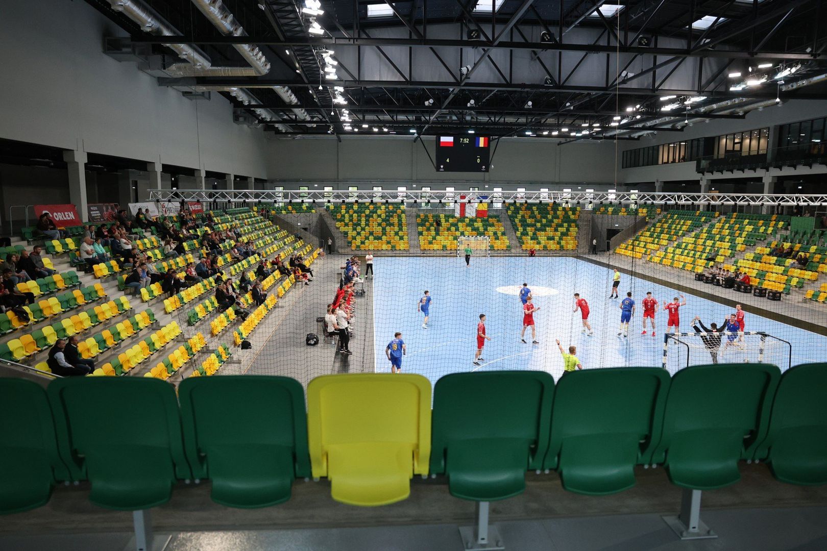 9.05.2025 r. Mecz otwarcia nowej hali Areny Katowice Polska - Rumunia w piłce ręcznej reprezentacji do lat 21.