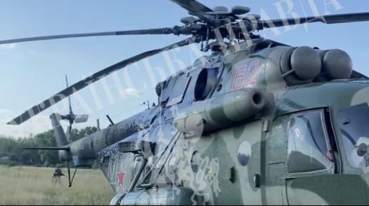Przejęty przez Ukraińców śmigłowiec Mi-8