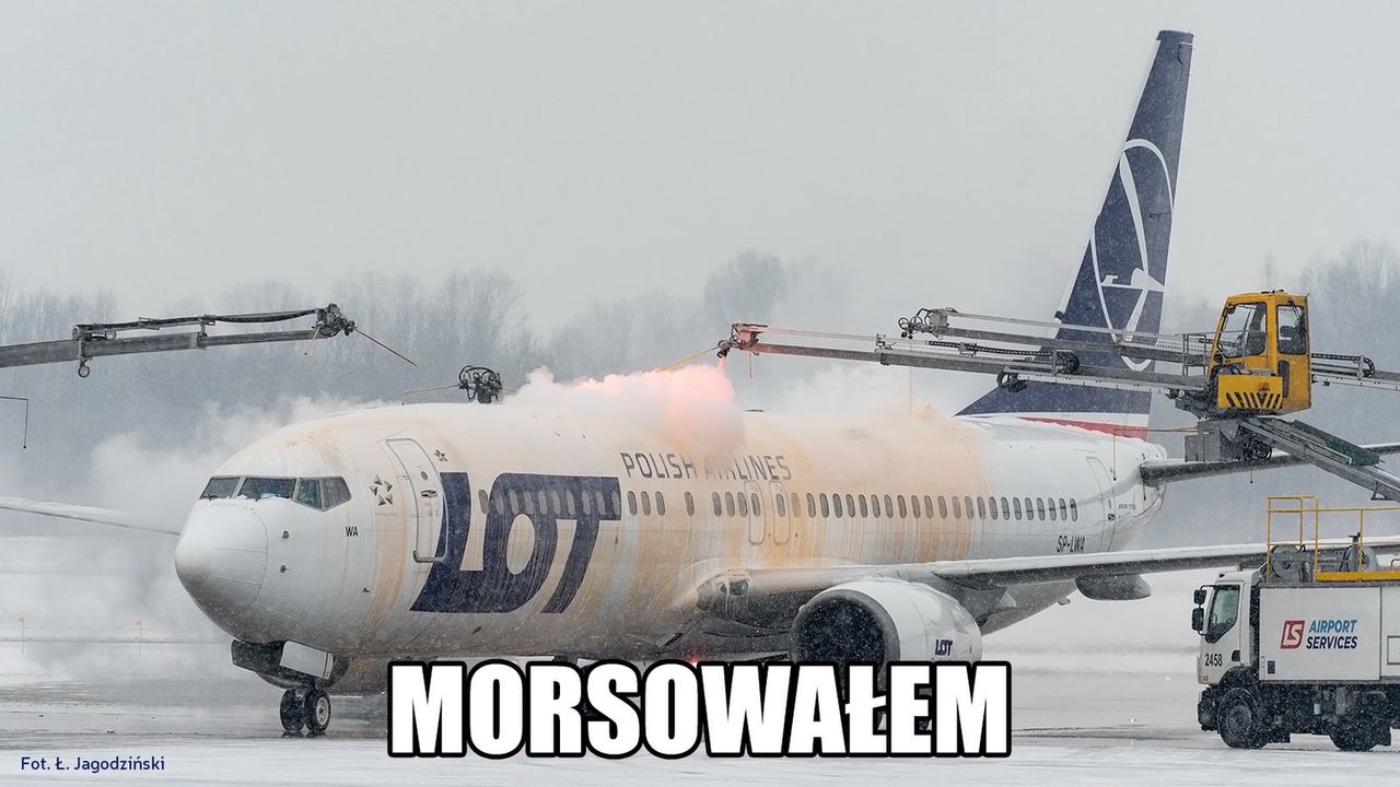 Samoloty PLL Lot też morsują.