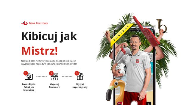 Bank Pocztowy zaprasza do zabawy - nagrody za najlepsze zdjęcia kibiców Euro 2020