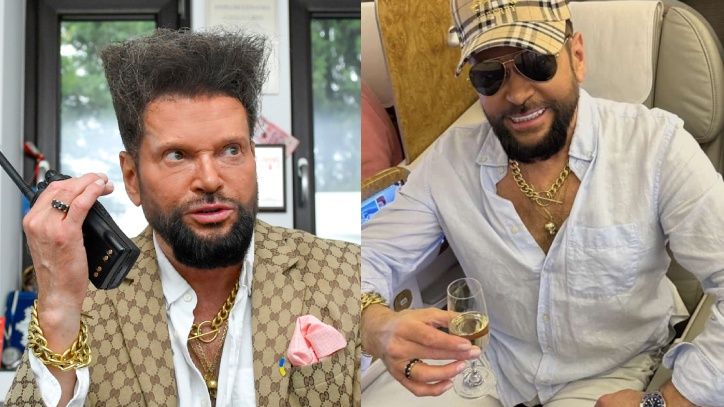 Krzysztof Rutkowski eksponuje zadbane dłonie w samolocie