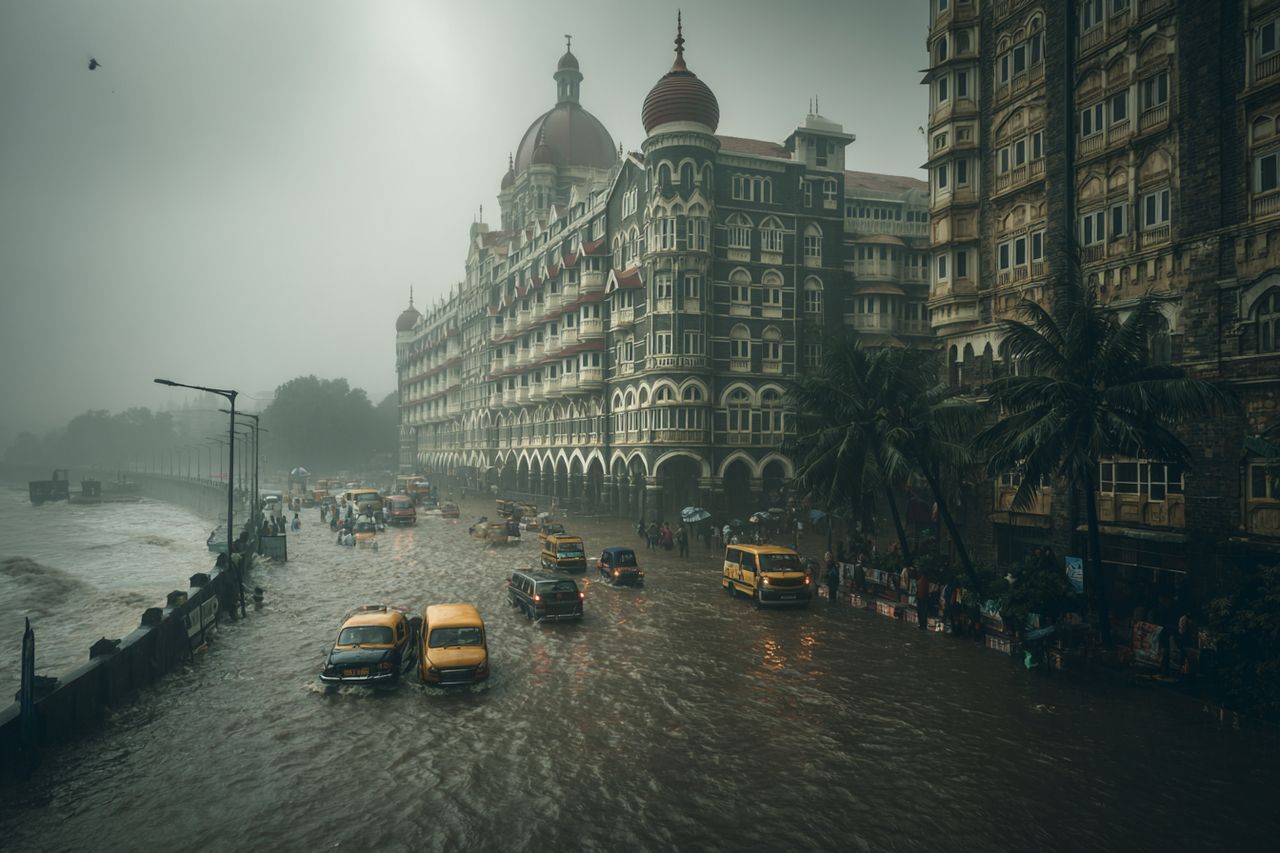 Indie pod wodą: Bombaj sparaliżowany po nawałnicach, wojsko ruszyło na pomoc