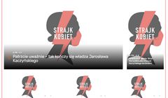 naTemat i Gazeta.pl z logo Strajku Kobiet na stronach głównych, TOK FM z audycją o protestach ws. aborcji