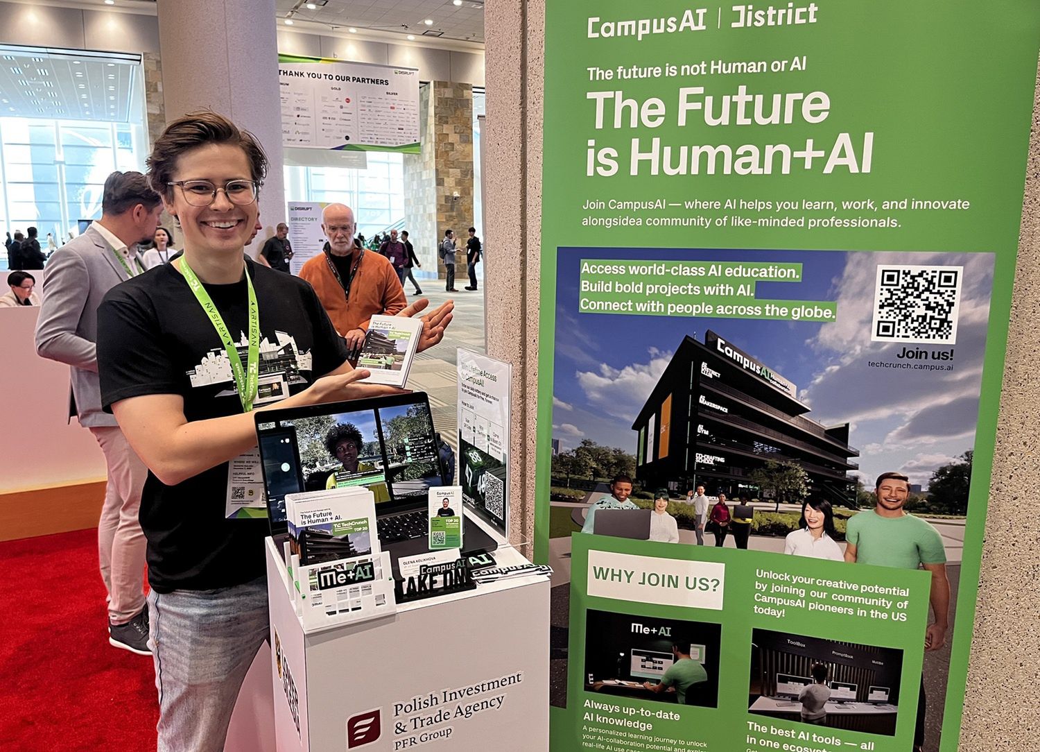 Polskie stoisko projektu Campus AI