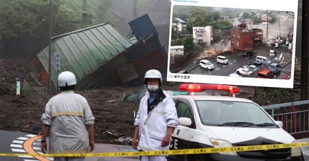 Dziesiątki domów pogrzebanych w błocie. Przerażające nagranie z Japonii
