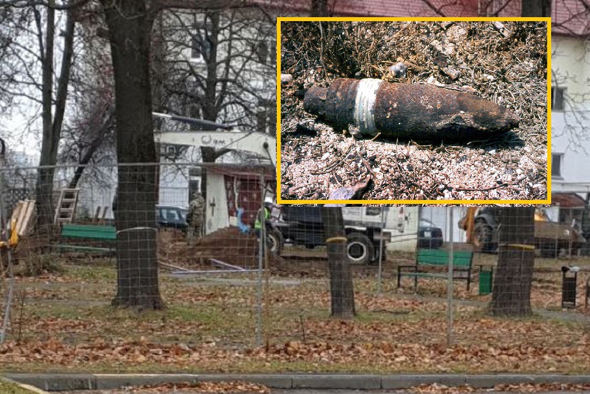 Ogromna bomba lotnicza znaleziona na placu zabaw w Mińsku 