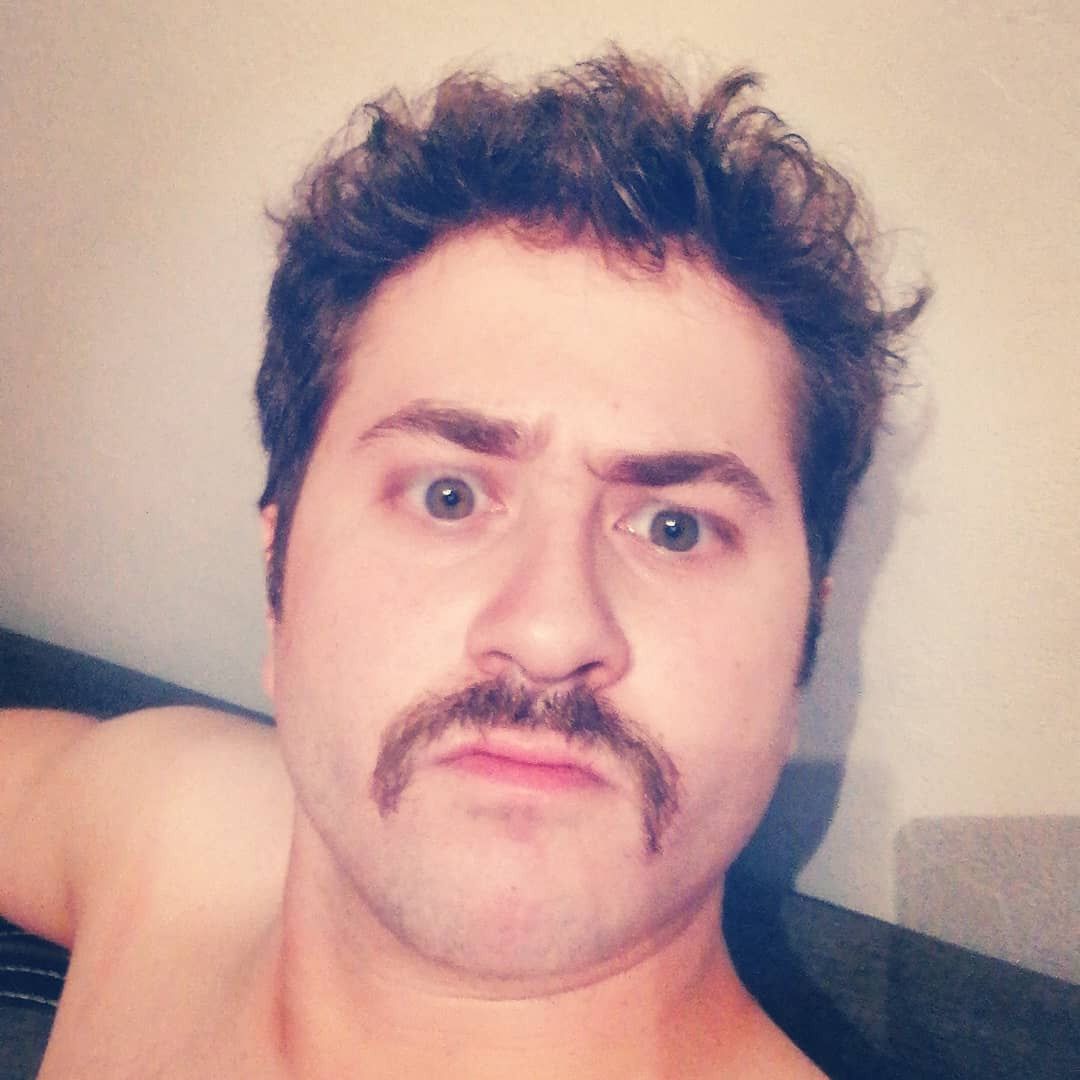 Sergiusz Żymełka z wąsem