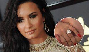 Pierścionek zaręczynowy Demi Lovato kosztował fortunę. Ogromny brylant