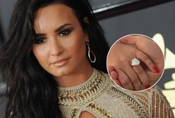 Pierścionek zaręczynowy Demi Lovato kosztował fortunę. Ogromny brylant