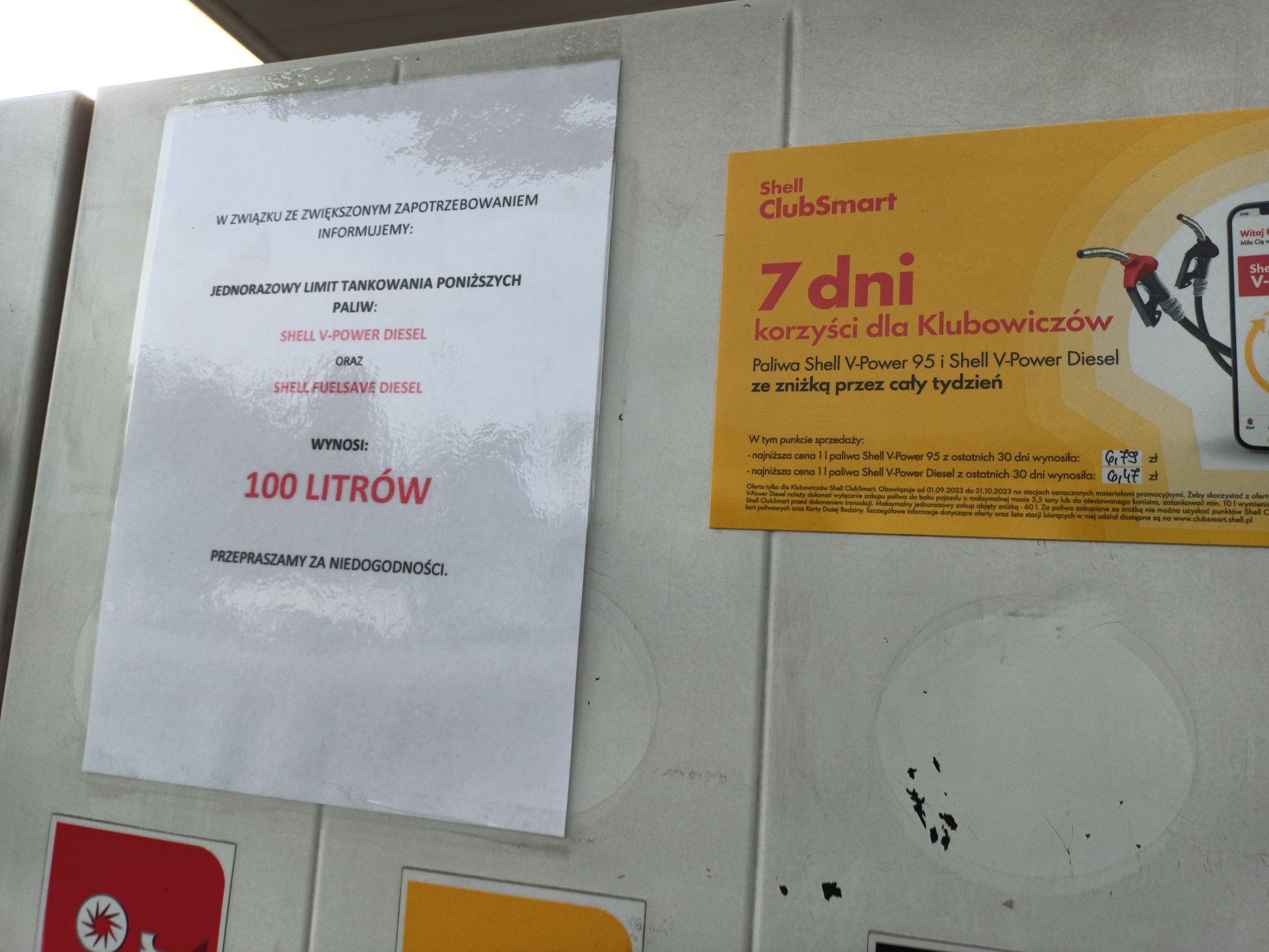 Na wybranych stacjach Shell wprowadzono ograniczenia w tankowaniu