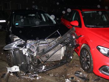 Drzonów: Pijacki rajd zakończony kraksą na parkingu