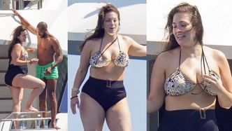 Ashley Graham w BIKINI W PANTERKĘ dokazuje na jachcie w St Tropez (ZDJĘCIA)