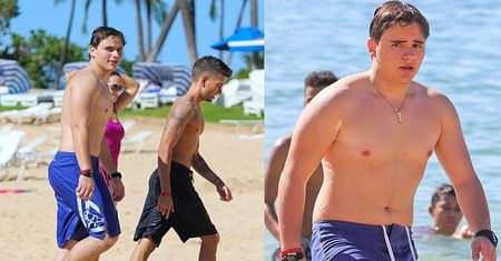 Syn Jacksona na plaży! (ZDJĘCIA)