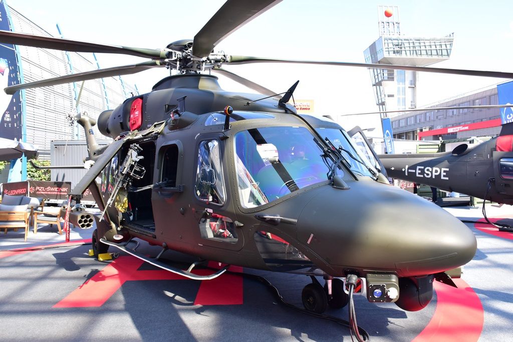 AW149 prezentowany na targach MSPO w Kielcach