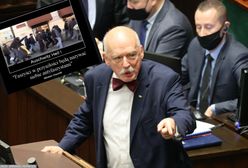 Porównania do nazistów i fałszywy cytat z Churchilla. Korwin-Mikke szarżuje na Twitterze