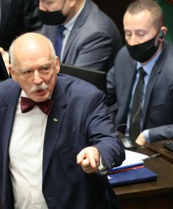 Porównania do nazistów i fałszywy cytat z Churchilla. Korwin-Mikke szarżuje na Twitterze