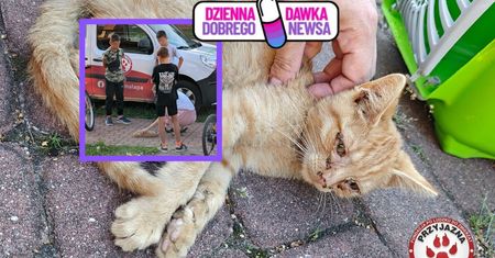 Dwaj mali bohaterowie. Pomogli bez zawahania. "Brawo za serce!"