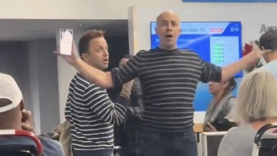 Mężczyźni awanturowali się na lotnisku 