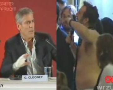 Dziennikarz-gej błaga Clooneya o pocałunek! (ZOBACZ!)