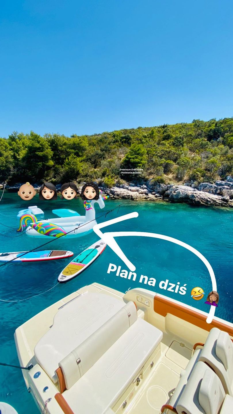 Omenaa Mensah na wakacjach w Chorwacji