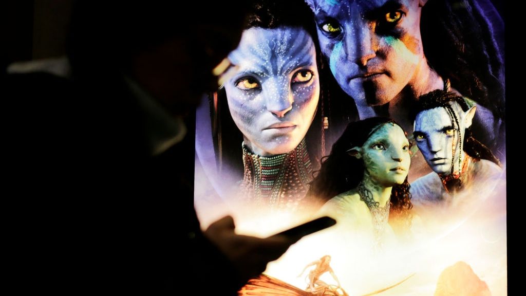 Avatar: The Way of Water, With $1.5 Billion In Global Sales
NEW YORK, NEW YORK - JANUARY 05: A screen displays Avatar: The Way of Water poster in a cinema at Times Square on January 05, 2023 in New York City. According to a Disney estimate, Avatar: The Way of Water made $33.8 million in worldwide sales and has now earned $1.52 billion, making it the top-grossing movie of 2022. (Photo by Leonardo Munoz/VIEWpress)
VIEW press