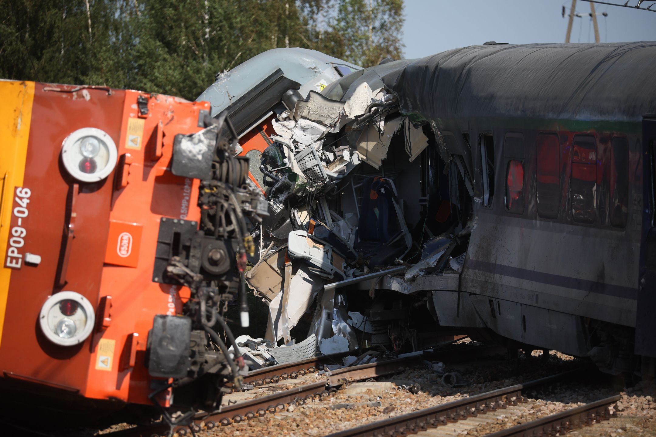 Sokolniki Suche (pow. przysuski, gm. Wieniawa), 09.09.2026. Miejsce wykolejenia pociągu PKP Intercity relacji Lublin-Szczecin w miejscowości Sokolniki Suche.