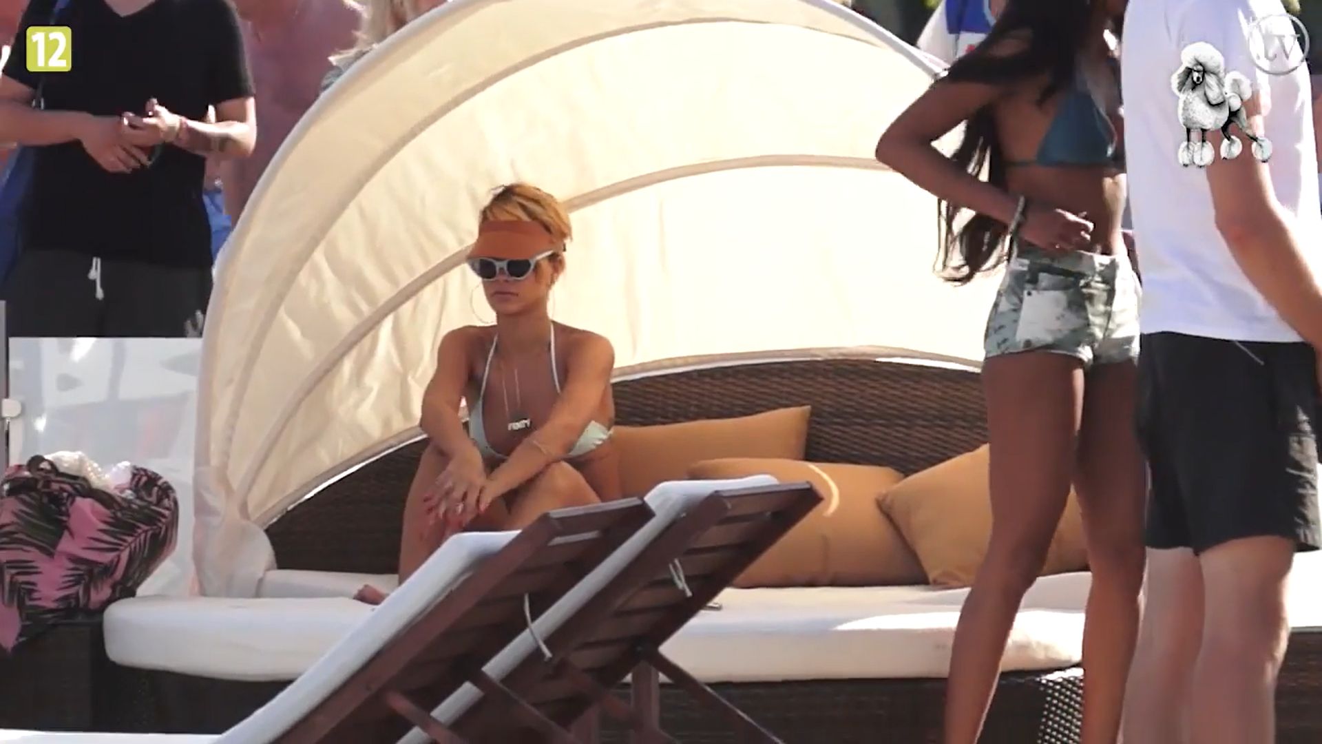 Rihanna na plaży w Sopocie
