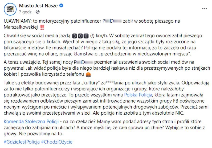 Patoinfluencer zabił pieszego na jezdni? 