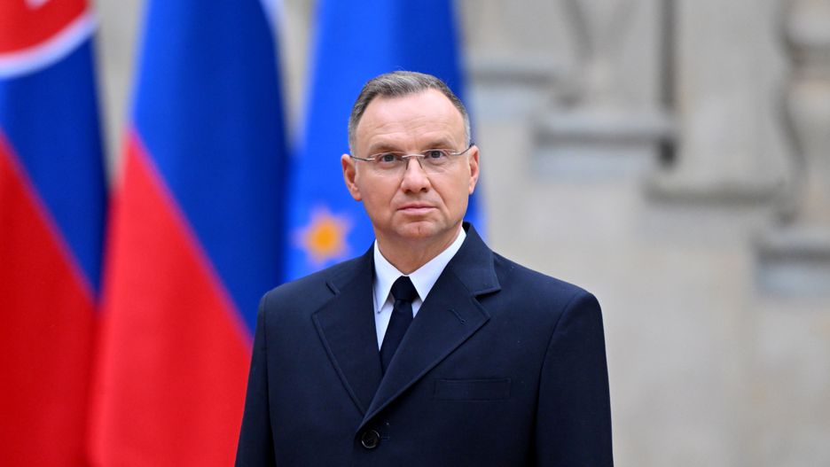 KRAKOW, POLAND - OCTOBER 11: Polish President Andrzej Duda attends the Arraiolos Group meeting at the UNESCO-listed Wawel Castle on October 11, 2024 in Krakow, Poland. The Arraiolos Group is an informal meeting of Presidents of parliamentary and semi-presidential European Union member states that meets usually once a year.  (Photo by Omar Marques/Getty Images)