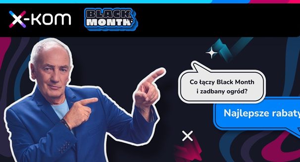 Karol Strasburger rzuca technologiczne suchary w kampanii x-komu na Black Month